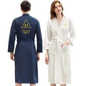 33rd Degree Scottish Rite Bathrobe - Various Colors