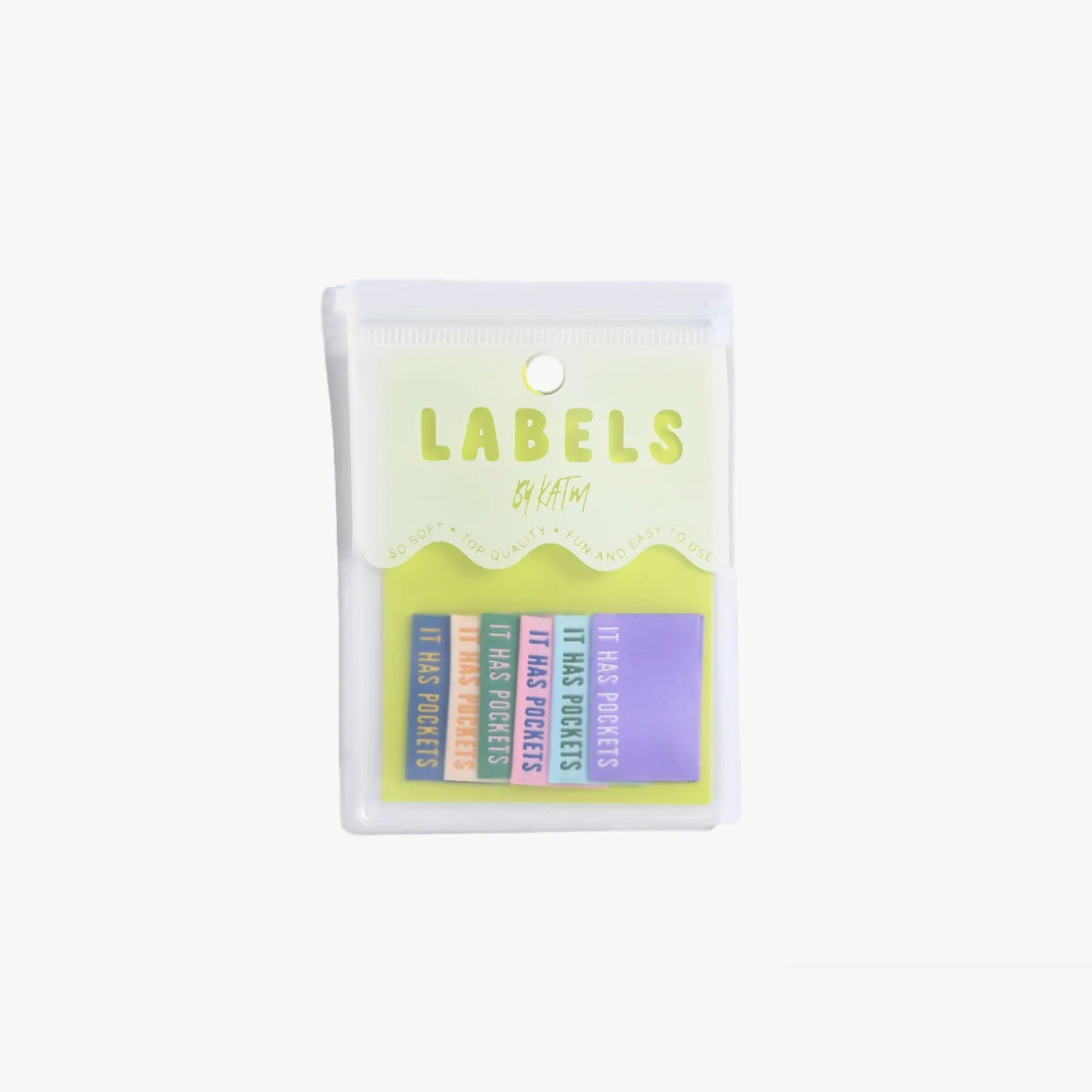 6 Woven Labels - It Has Pockets