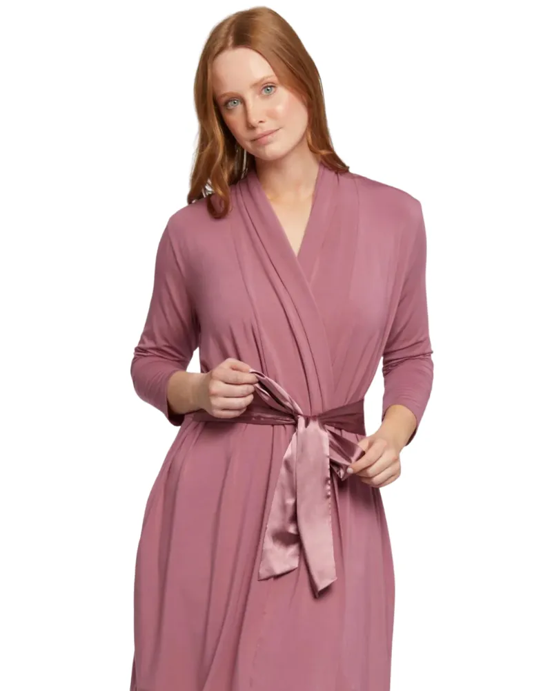 620 Mesa Rose Modal Short Morning Robe