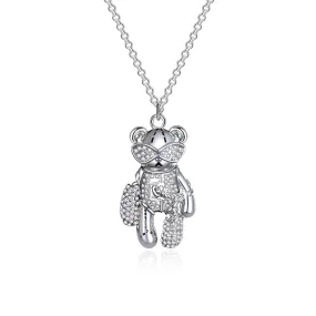 Astronauts Bear Silver Long Chain