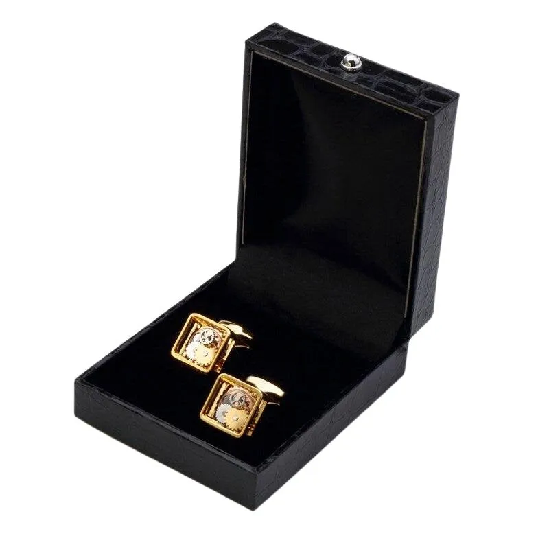 Automatic Movement Square Cufflinks