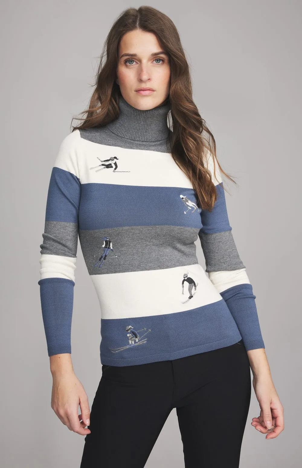 Avery Sweater | Heather Blue