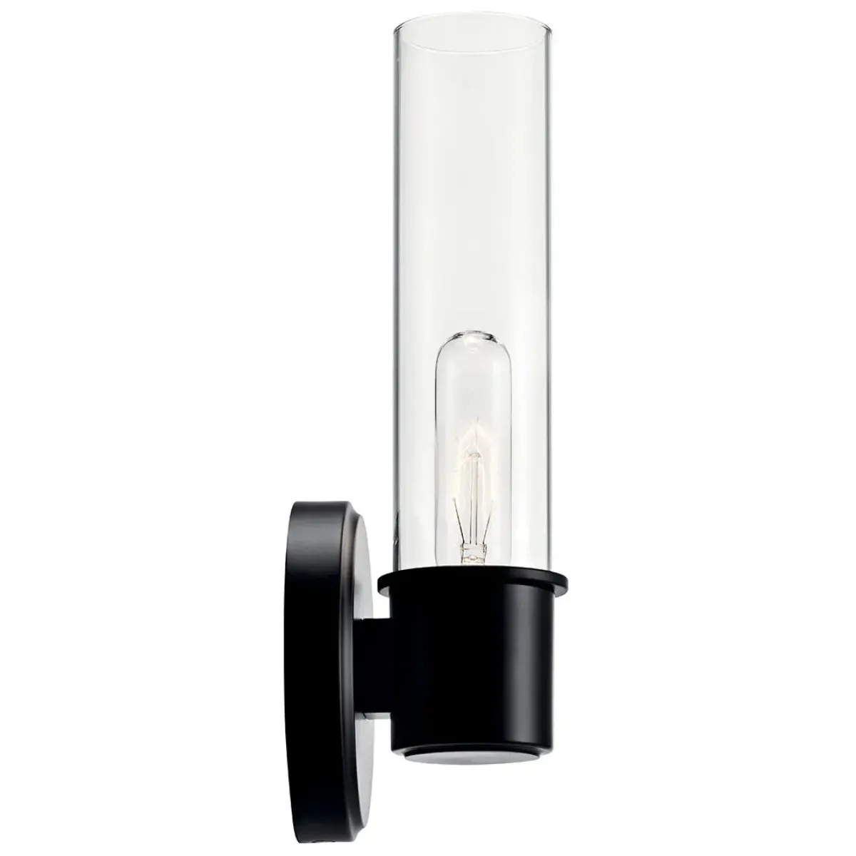 Aviv 13" 1-Light Wall Sconce, Black Finish