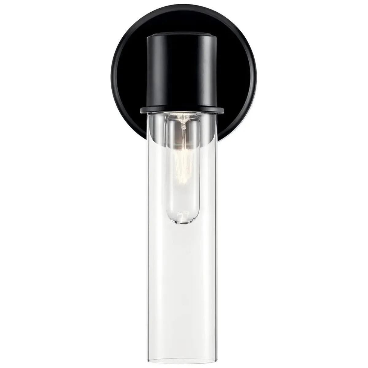 Aviv 13" 1-Light Wall Sconce, Black Finish