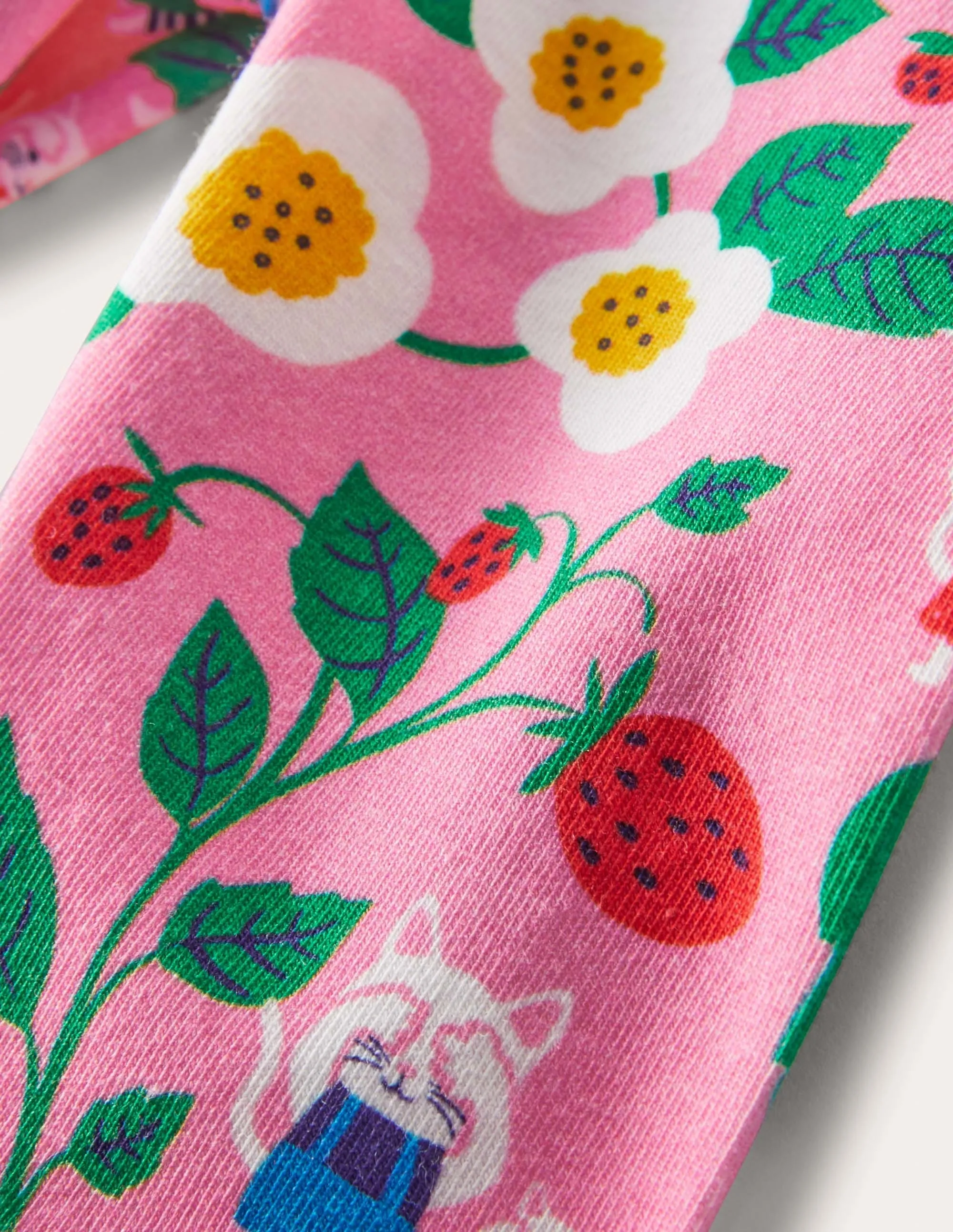 Baby Leggings-Pink Lemonade Strawberry Patch