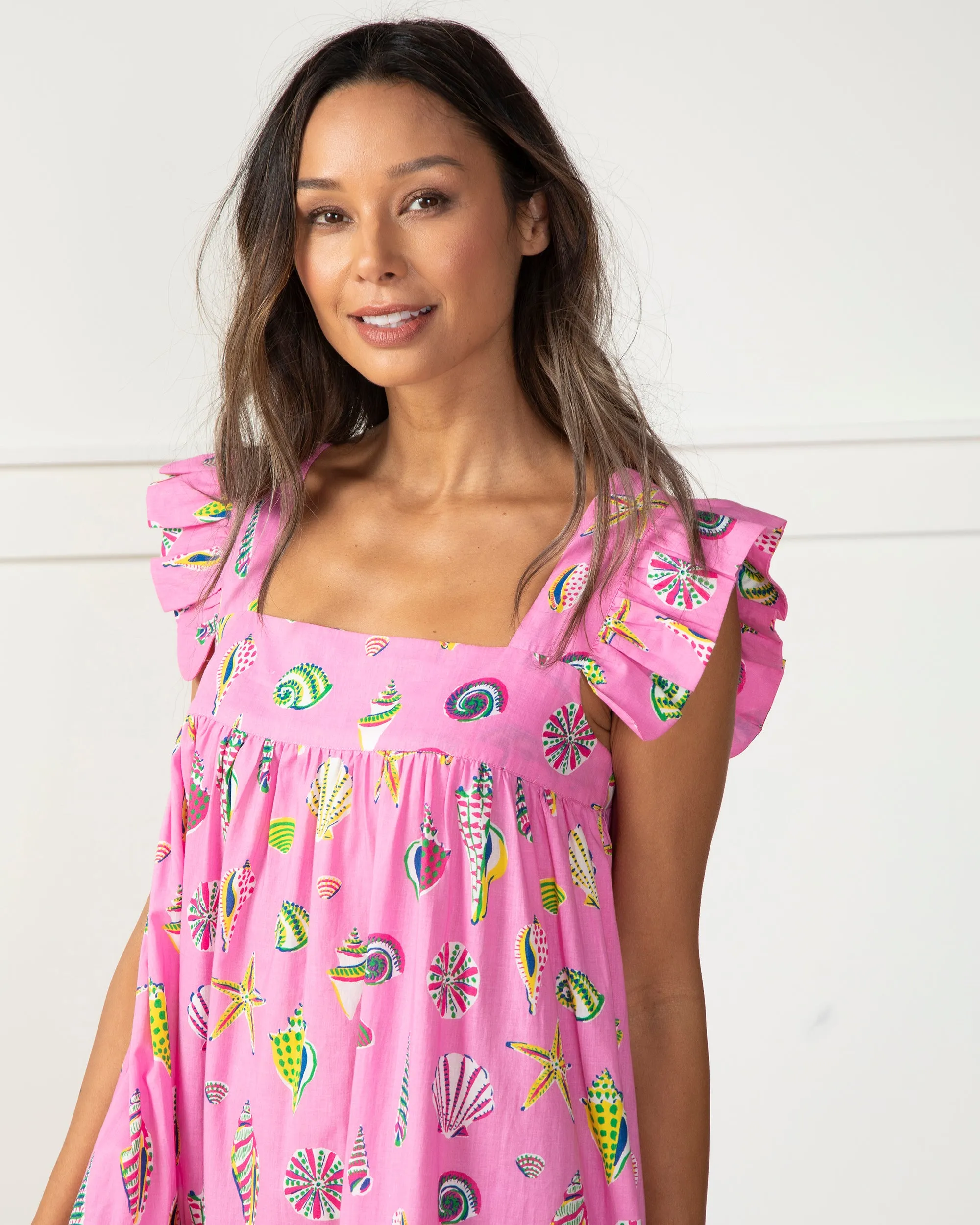 Beachcomber - Shoreline Dress - Neon Bubblegum