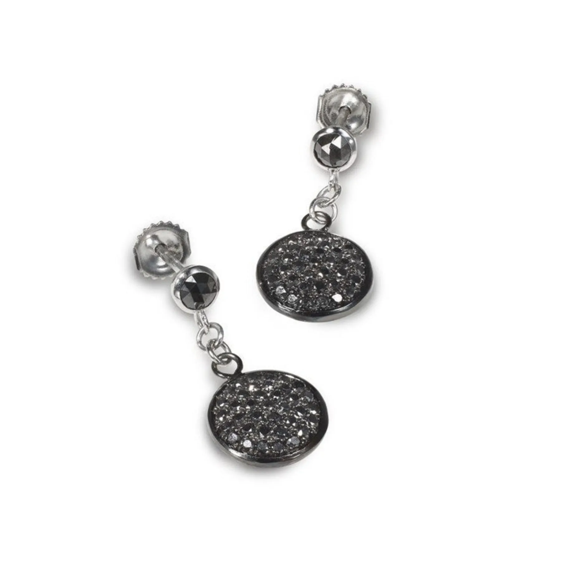 Black Diamond Pave Earrings