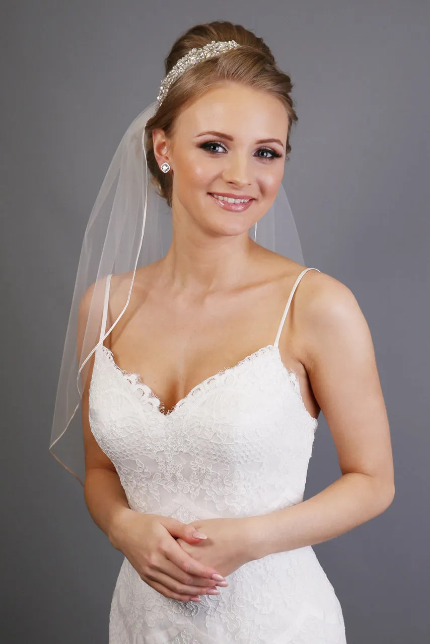 Bridal Apparel Classic Cord Edge Veil || CGAC001