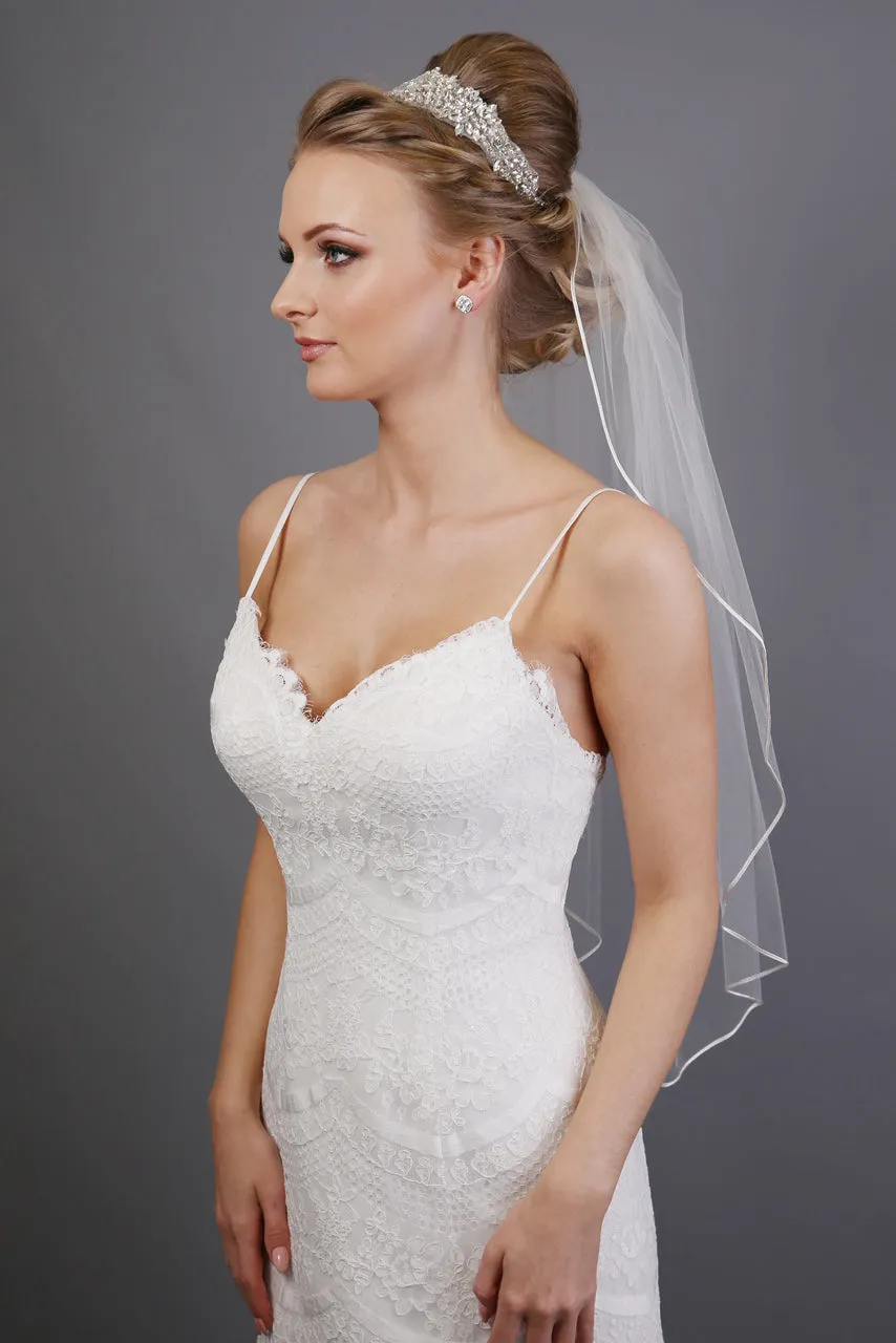 Bridal Apparel Classic Cord Edge Veil || CGAC001