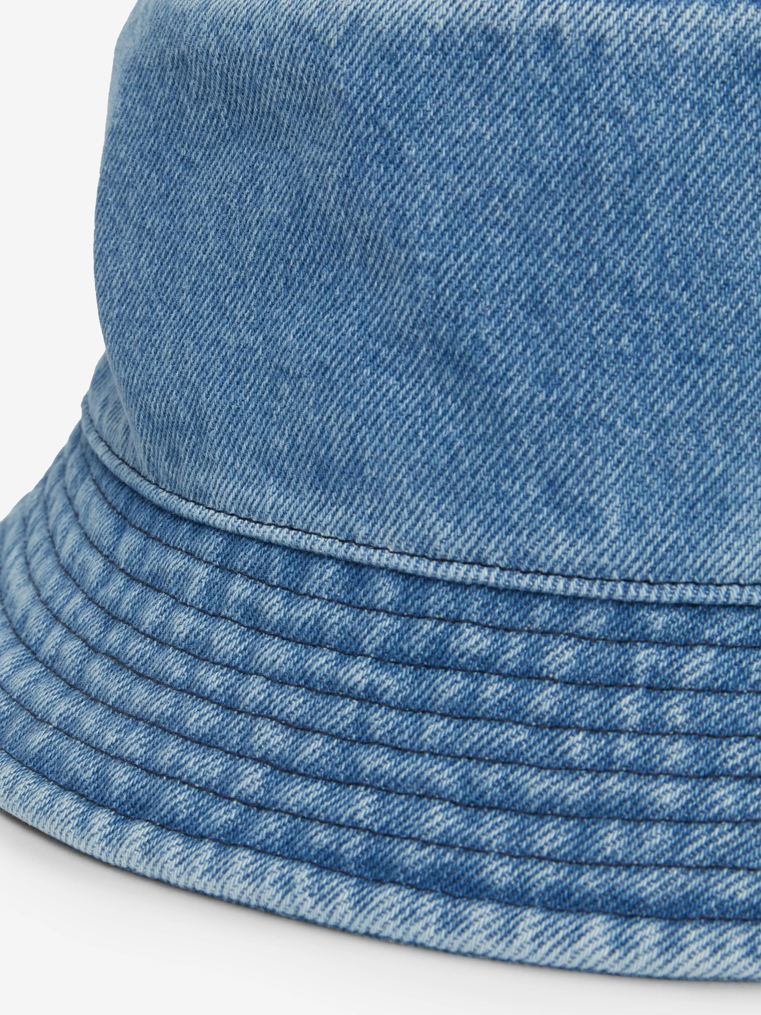 Calvin Klein Kids Denim Bucket Hat in Blue