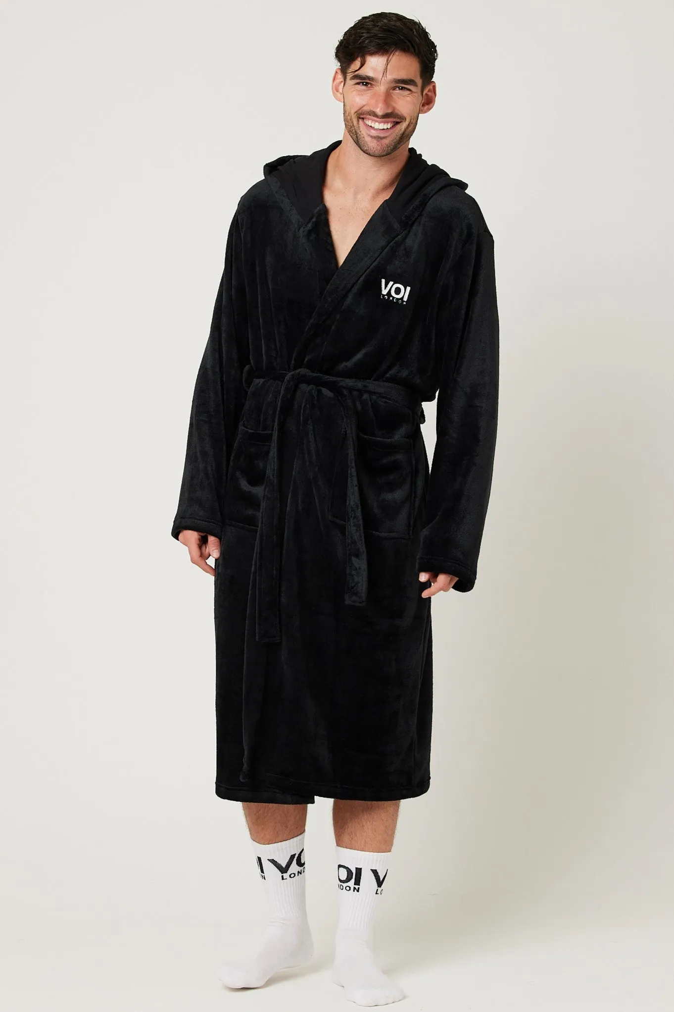 Canterbury Dressing Gown - Black