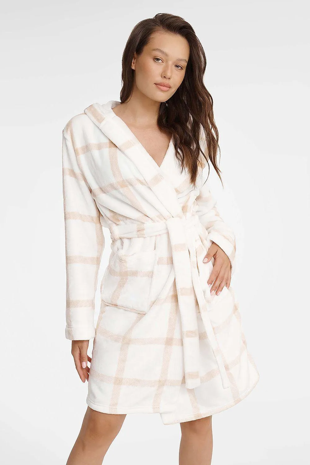 Chic Printed Hooded Robe for Women by Hendersize