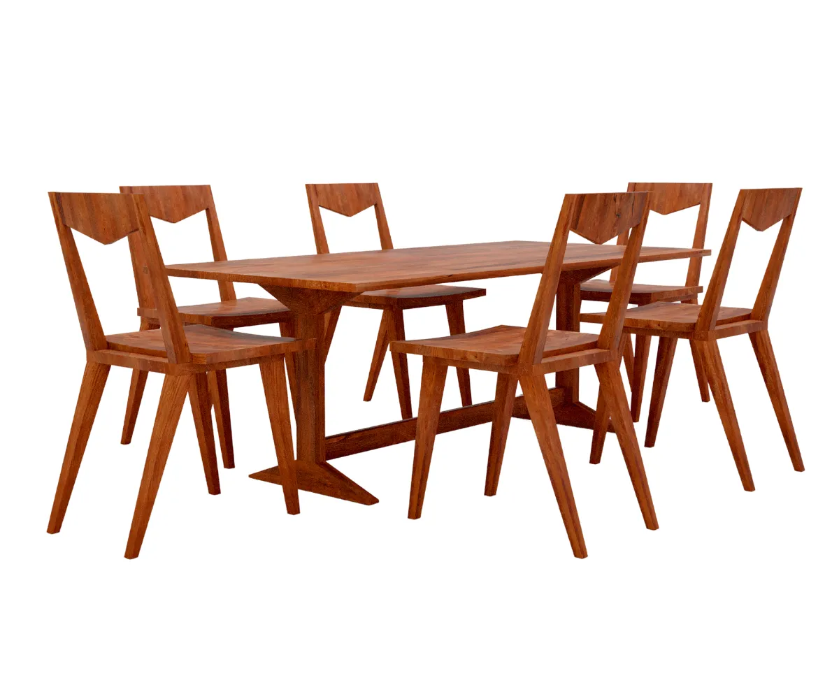 Classic Harmony Solid Wood Dining Set