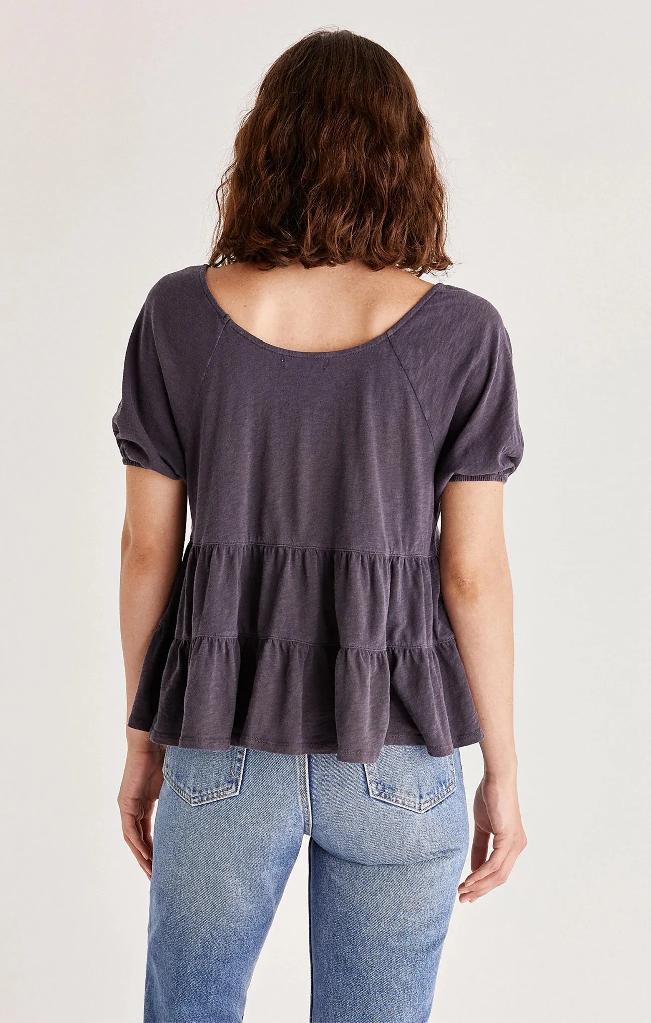 Covered Slub Tier Top | Shadow, Sunrise