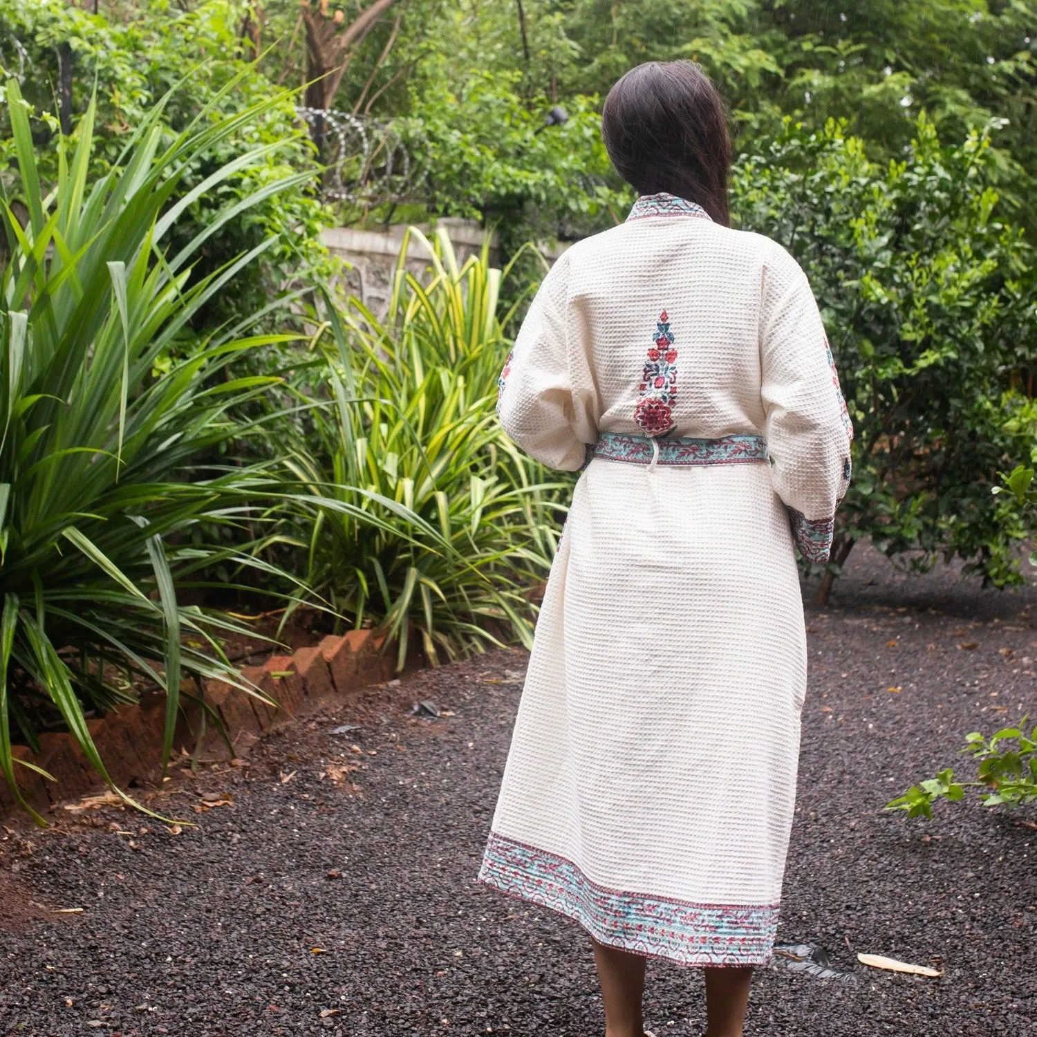 Cypress Poppy Bathrobe