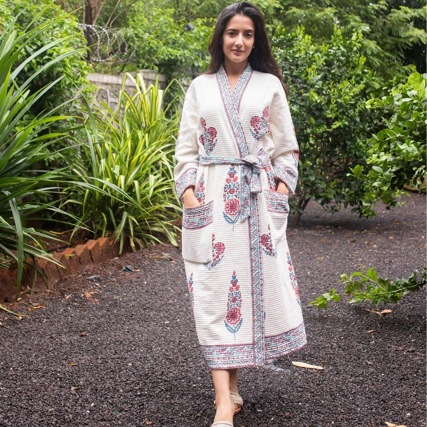 Cypress Poppy Bathrobe