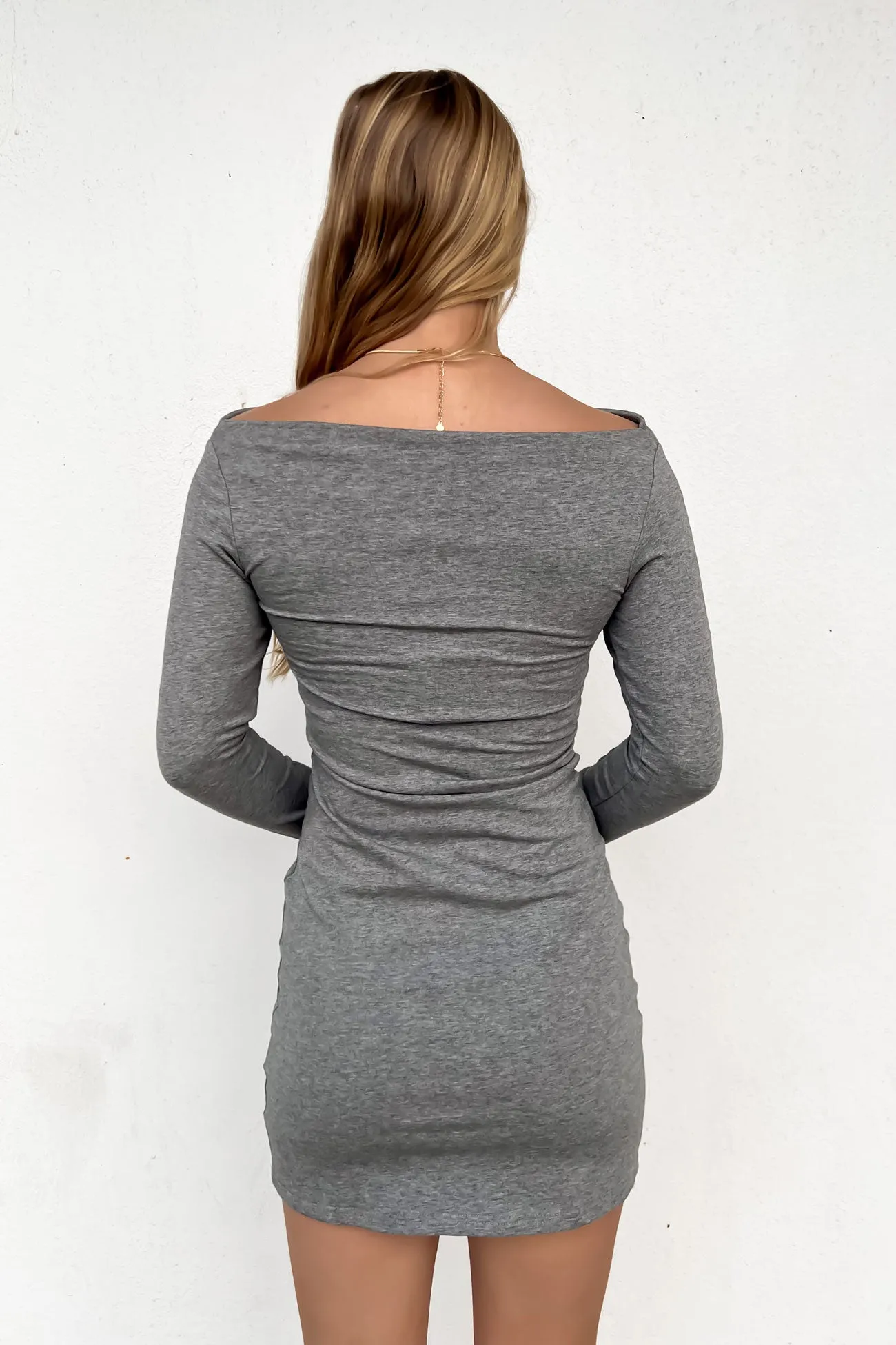 Darcie Mini Dress Grey