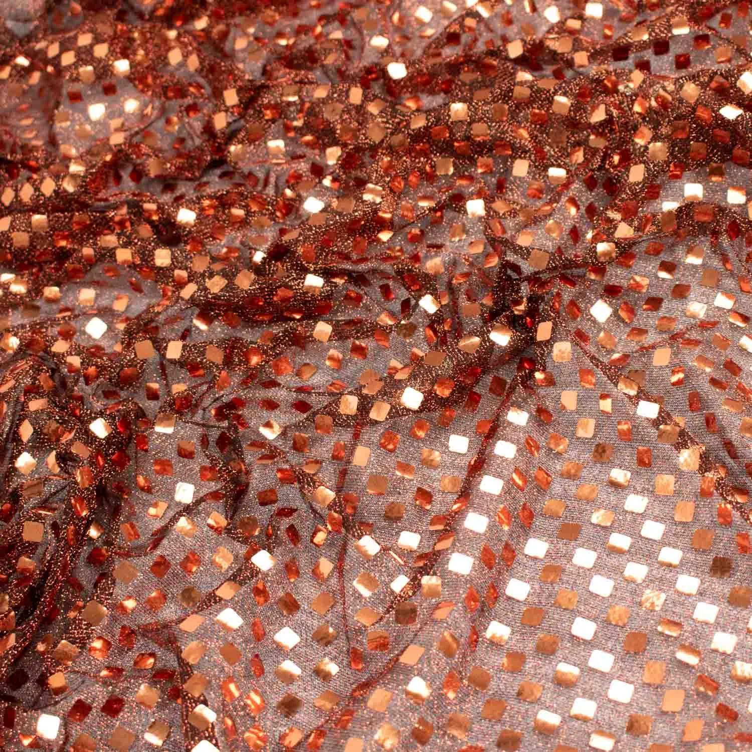 Disco Dot Sequin Knit Mesh