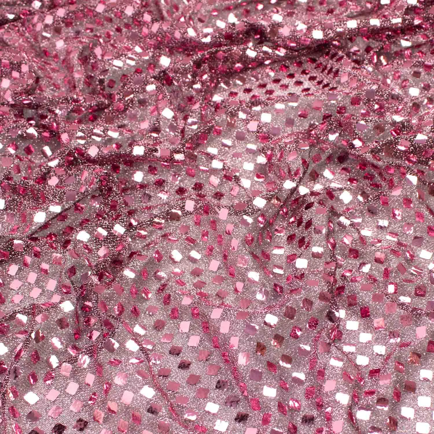 Disco Dot Sequin Knit Mesh