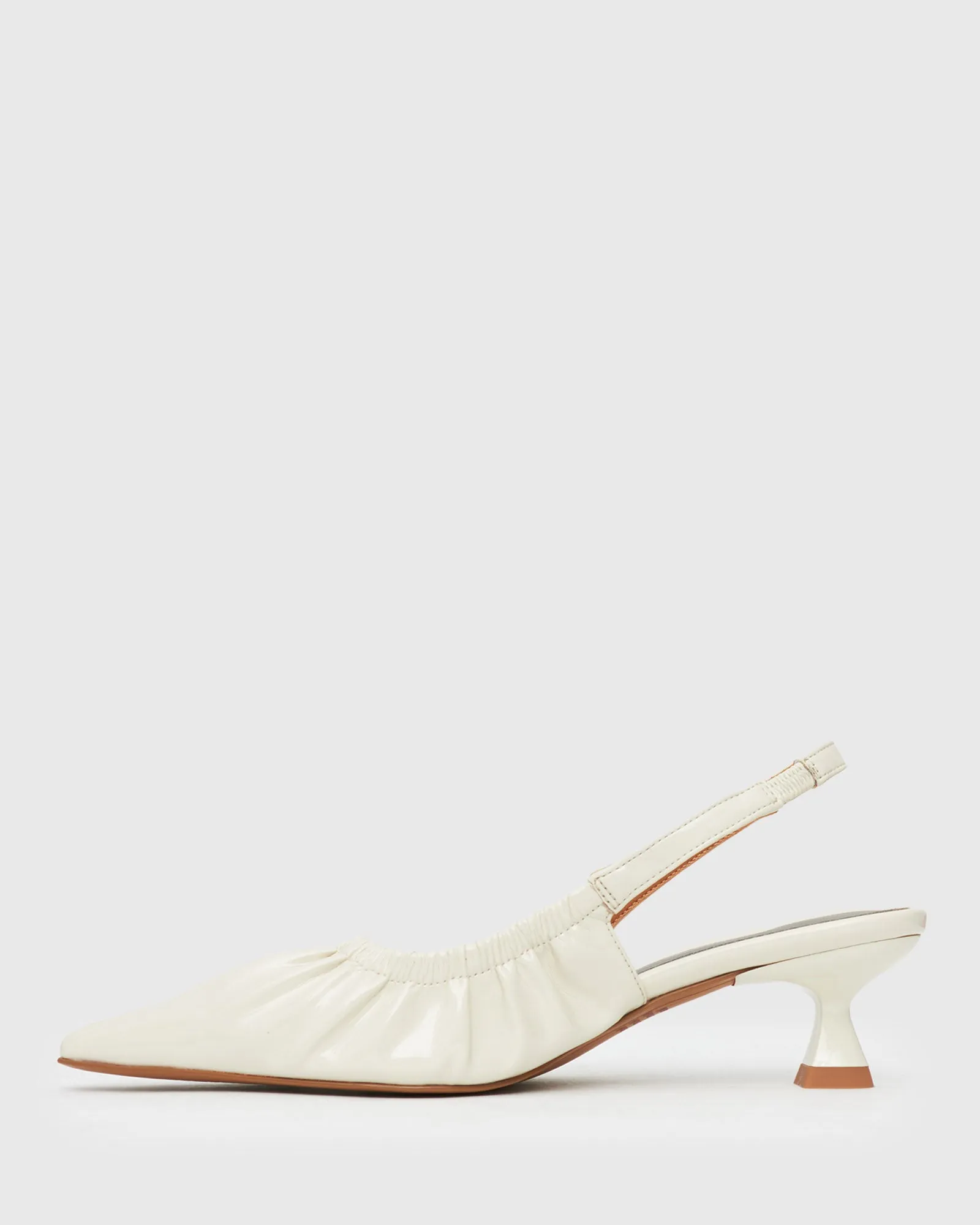 DIVINE Ruched Slingback Pumps