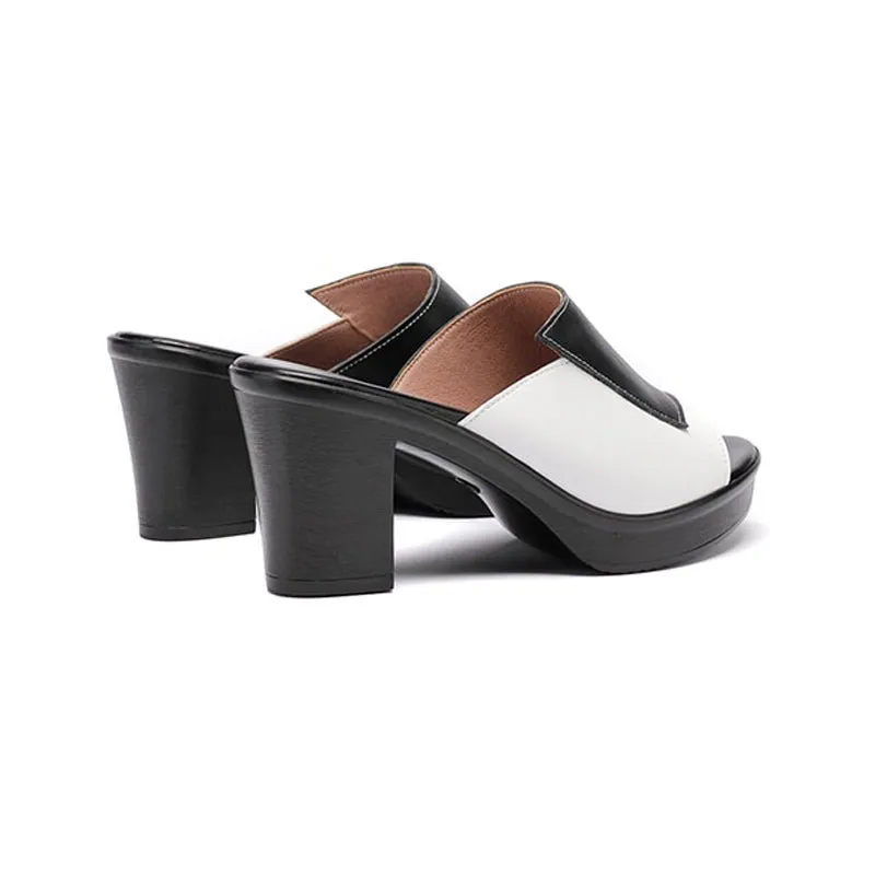 Elegant Minimalist Genuine Leather Non-Slip Sandals