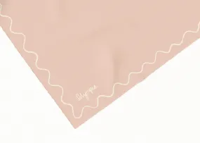 Emilia Peach Whisper Silk Cotton Scarf - 54x54cm