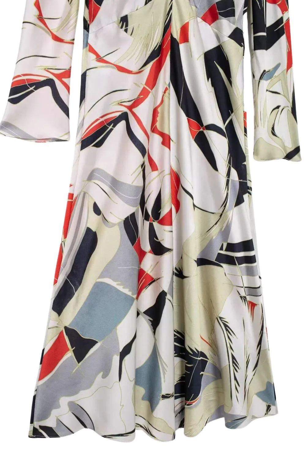 'Emily' Minimalist Printed Midi Dress