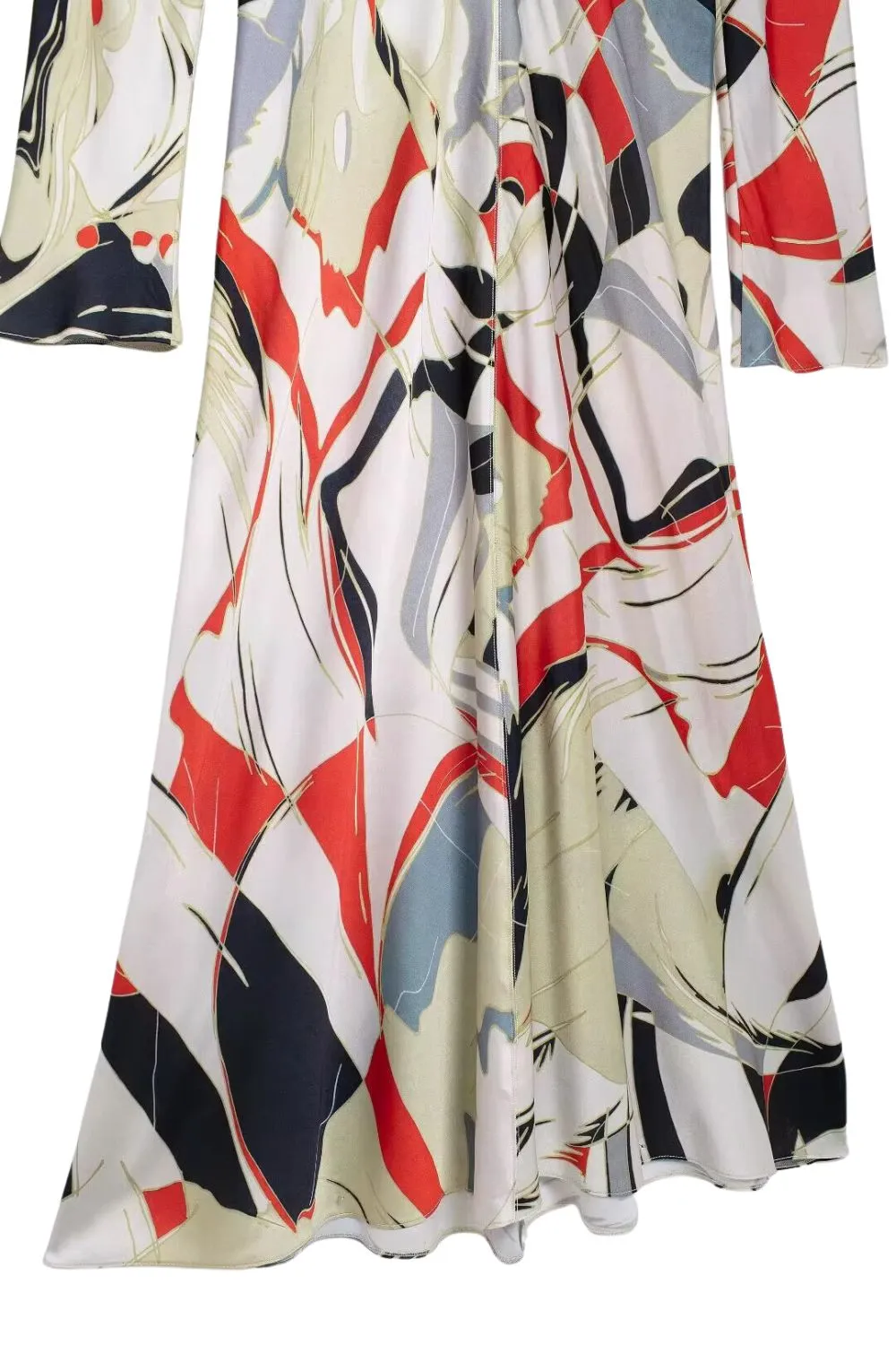 'Emily' Minimalist Printed Midi Dress