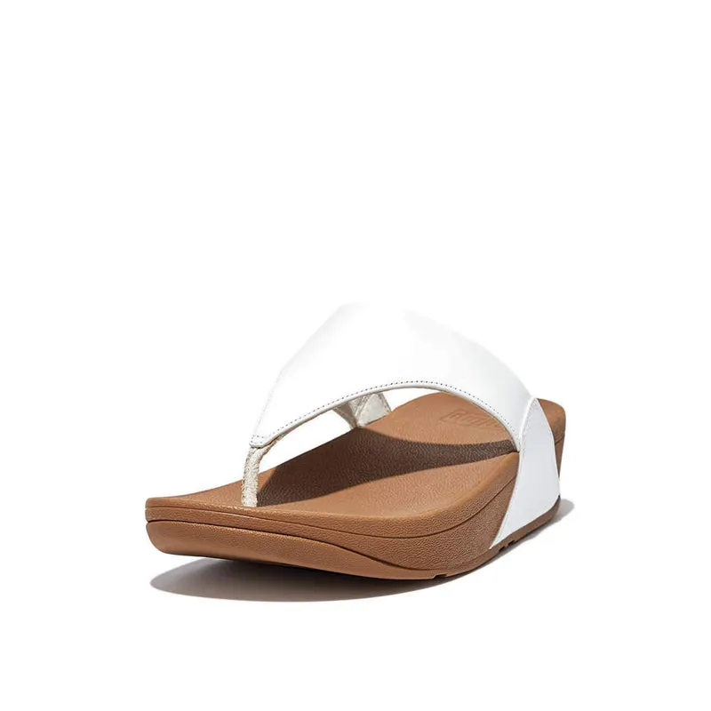 Fitflop Lulu Women's Leather Toe-Post Sandals - White