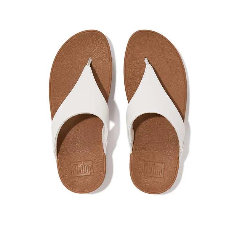 Fitflop Lulu Women's Leather Toe-Post Sandals - White