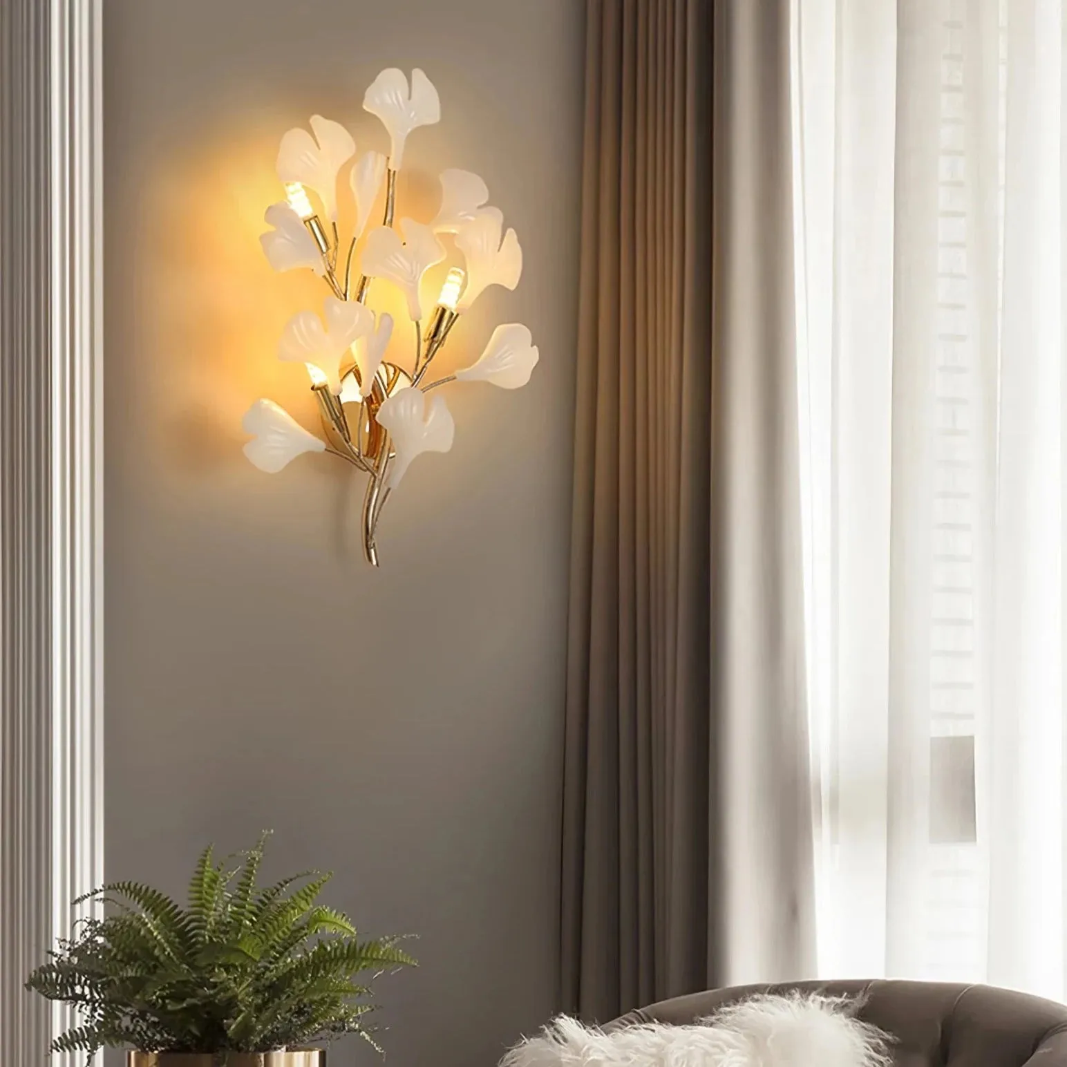 Gingko Wall Lamp | Ivanka Lumiere