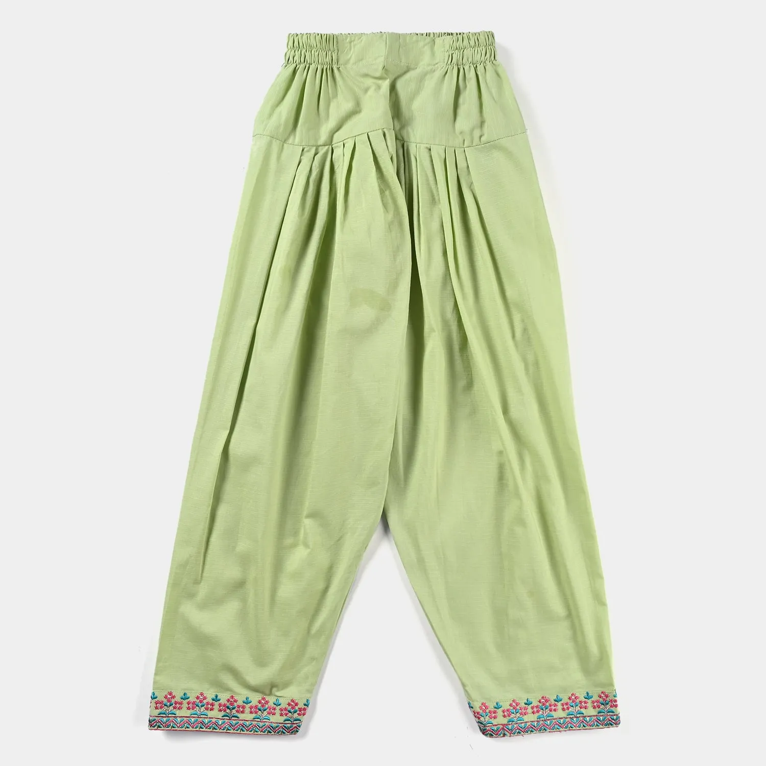 Girls Jacquard EMB 2PC Suit Zohra-G.Green