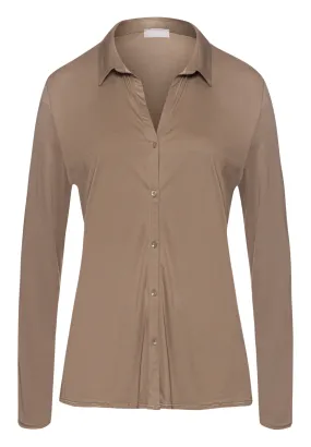 Grand Central Silk Blend Shirt | Taupe 77305-2847