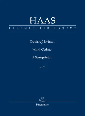 Haas - Wind Quintet, Op. 10 - Study Score