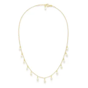 Heavenly Oval Pearls Choker Necklace