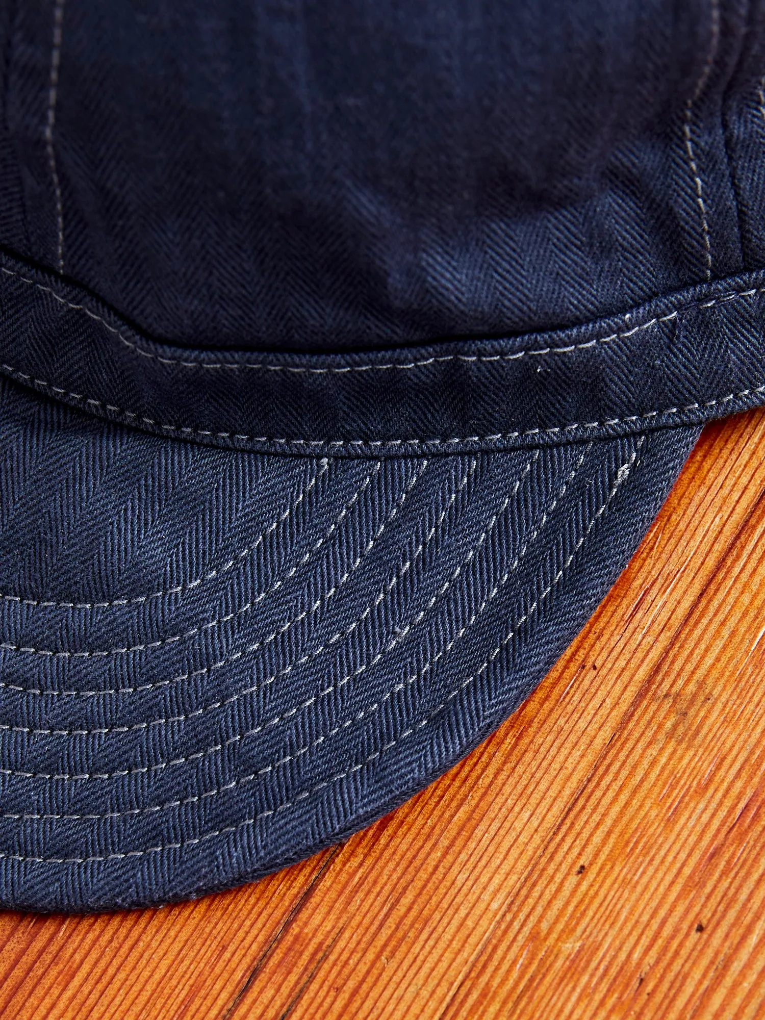 Herringbone Work Cap in Indigo