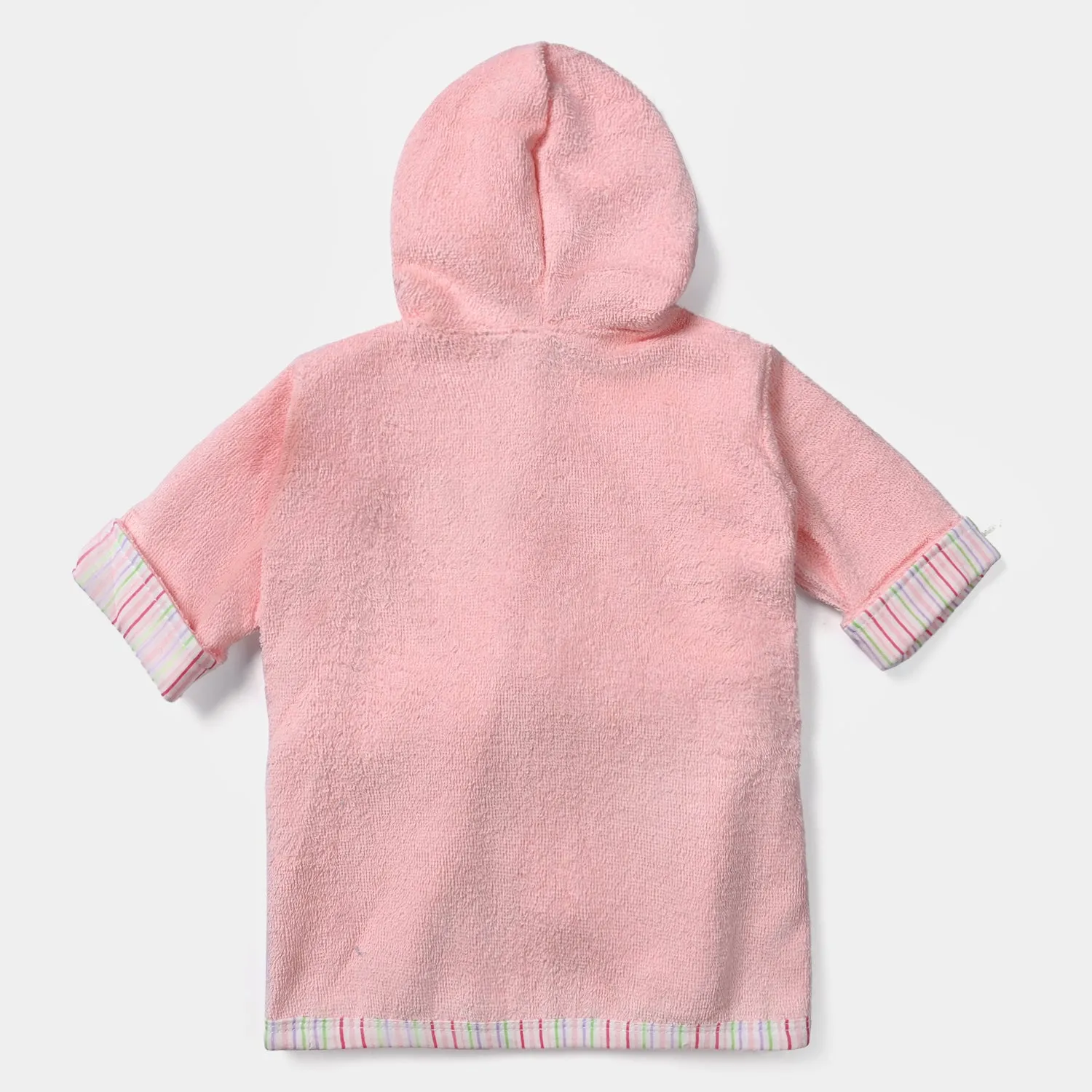 Hooded Baby Bath Gown | Pink