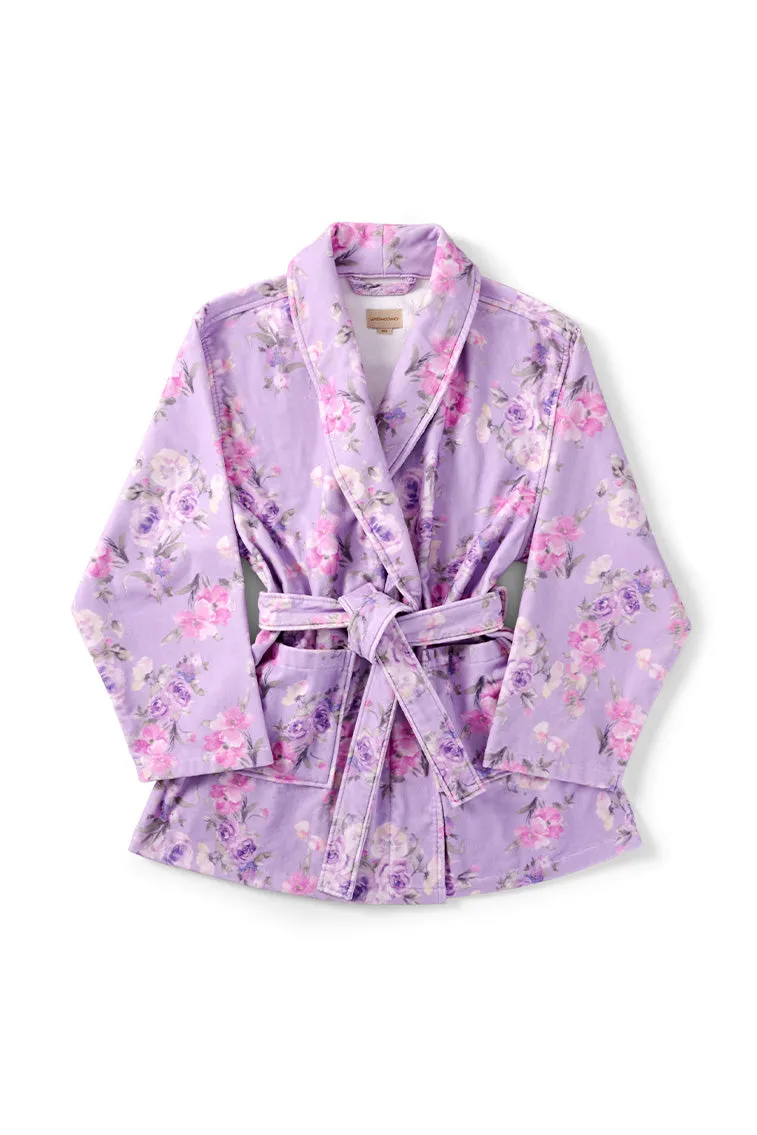 Indie Cotton Bath Robe - HIBISCUS