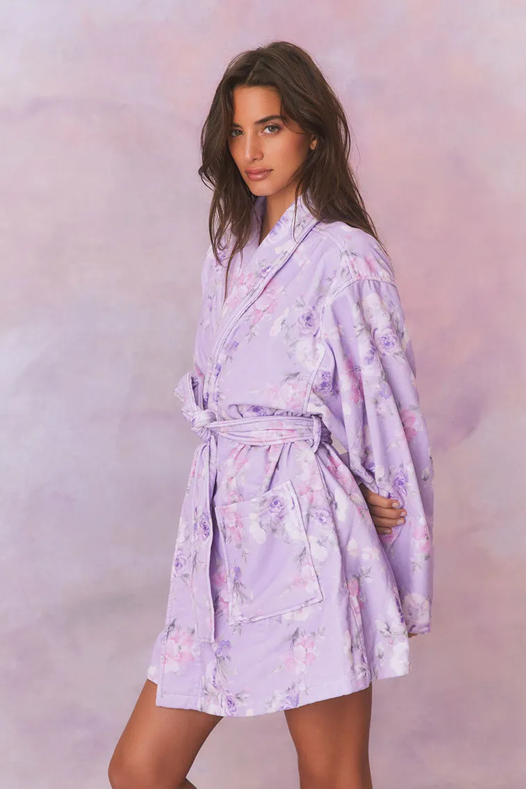 Indie Cotton Bath Robe - HIBISCUS