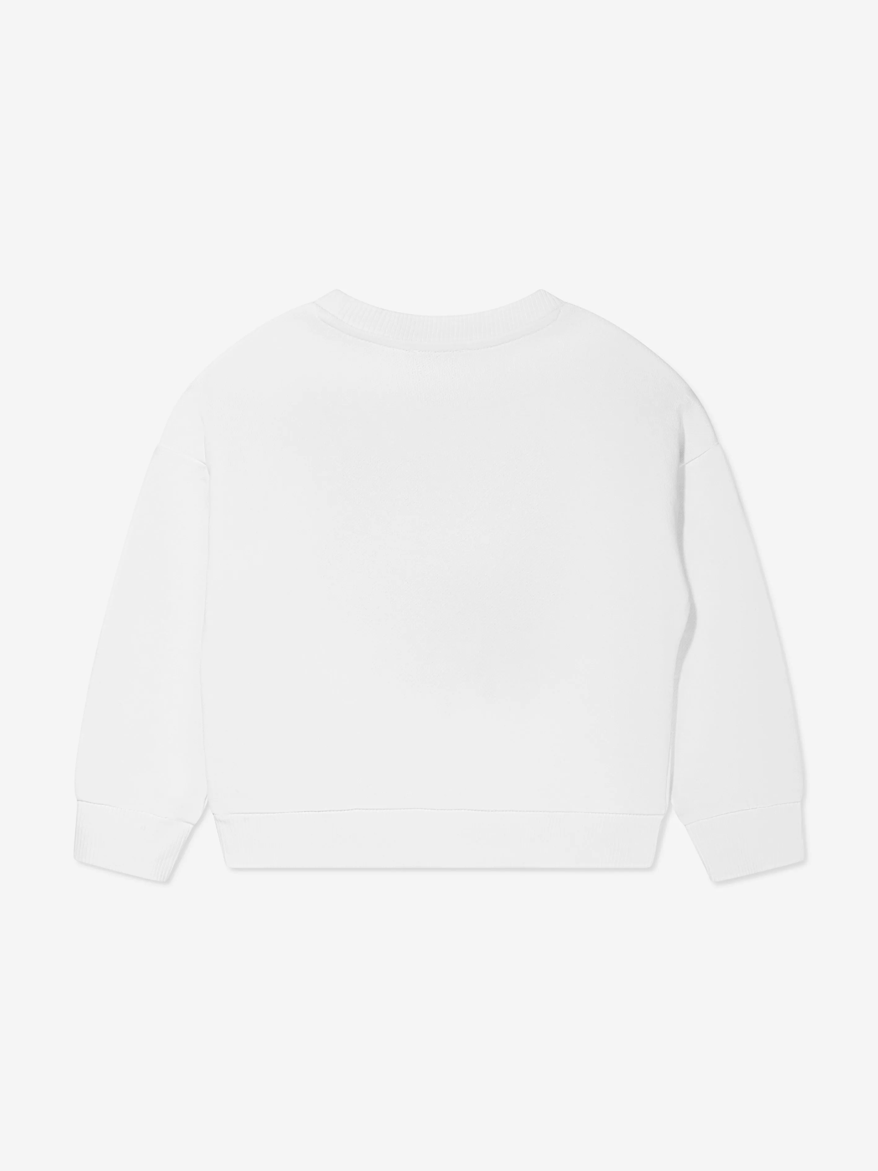 KENZO Girls Tiger Sweatshirt in White