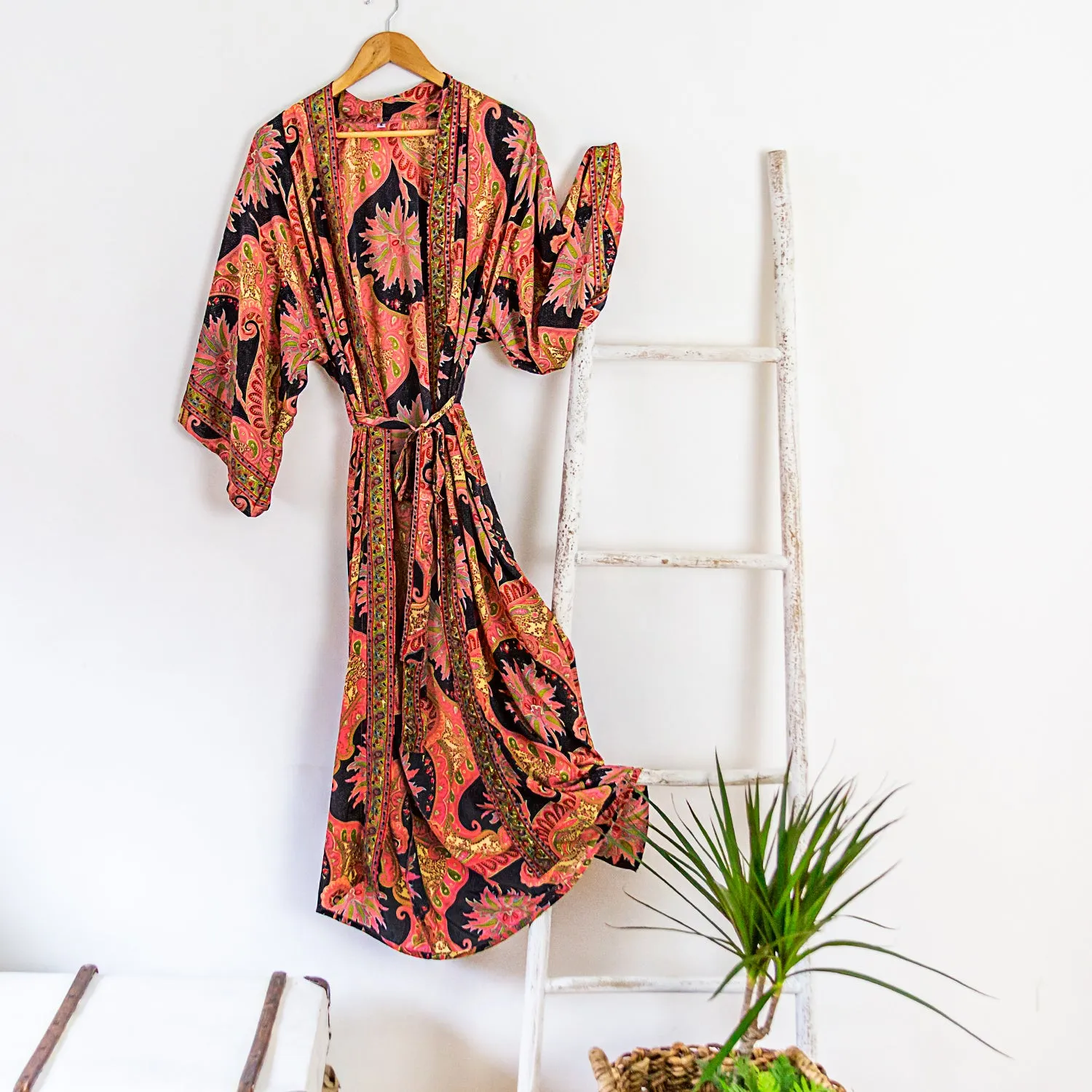 Long Floaty Kimono | Coral