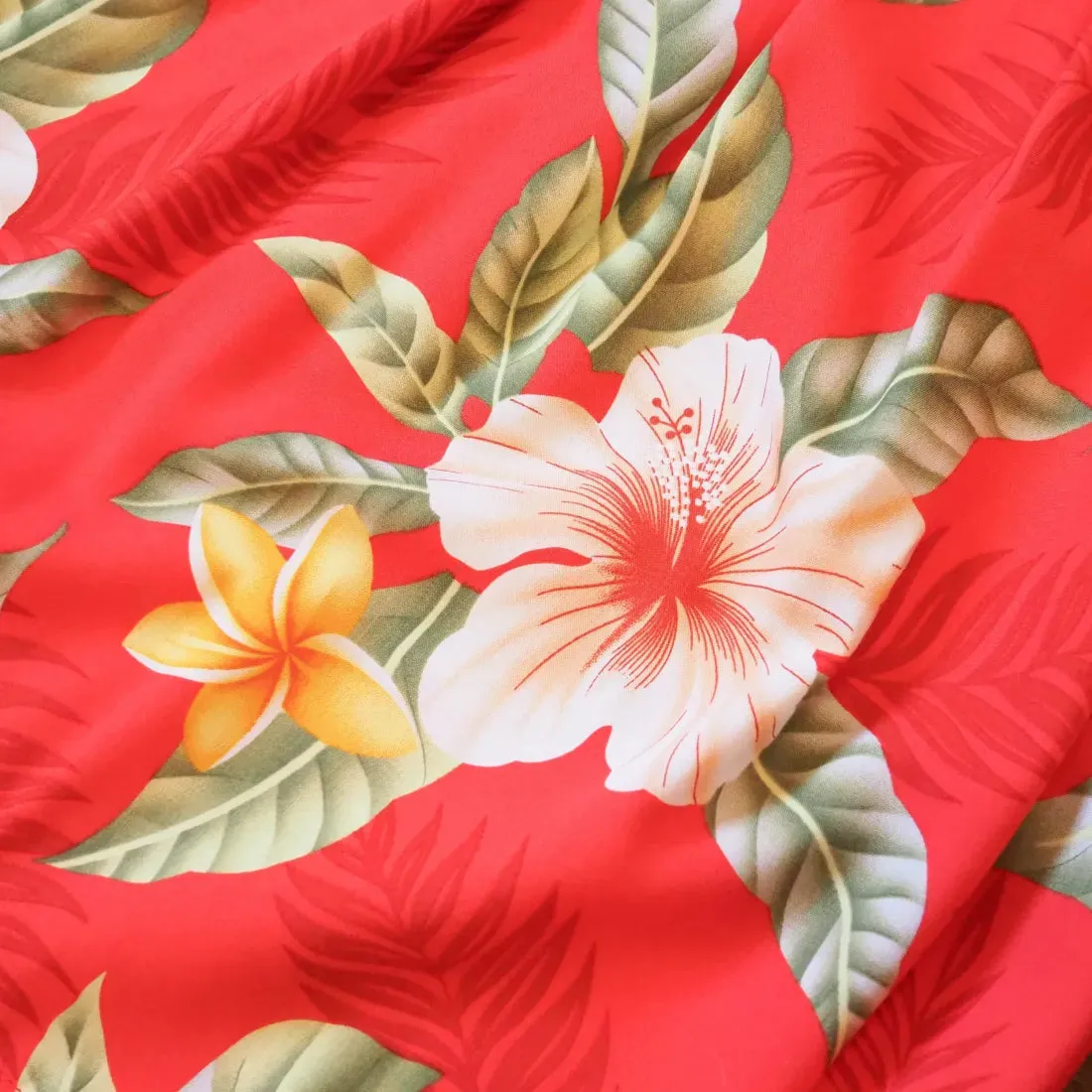 Makaha Red Fiesta Hawaiian Dress