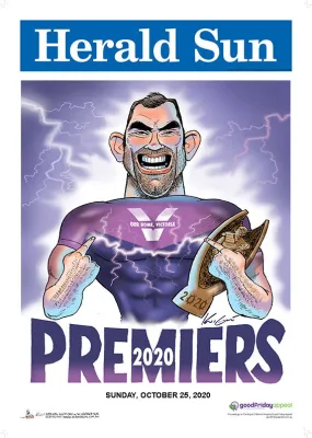 Mark Knight Melbourne Storm Premiership Poster - 2020