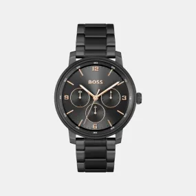 Men's Quartz Multi-Function Black Dial Stainless Steel Watch 1514128