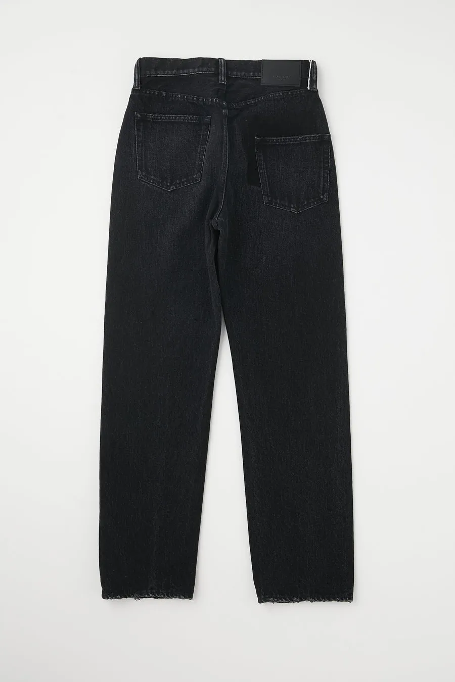 Moussy Mv Murrieta Wide Straight in Black Denim