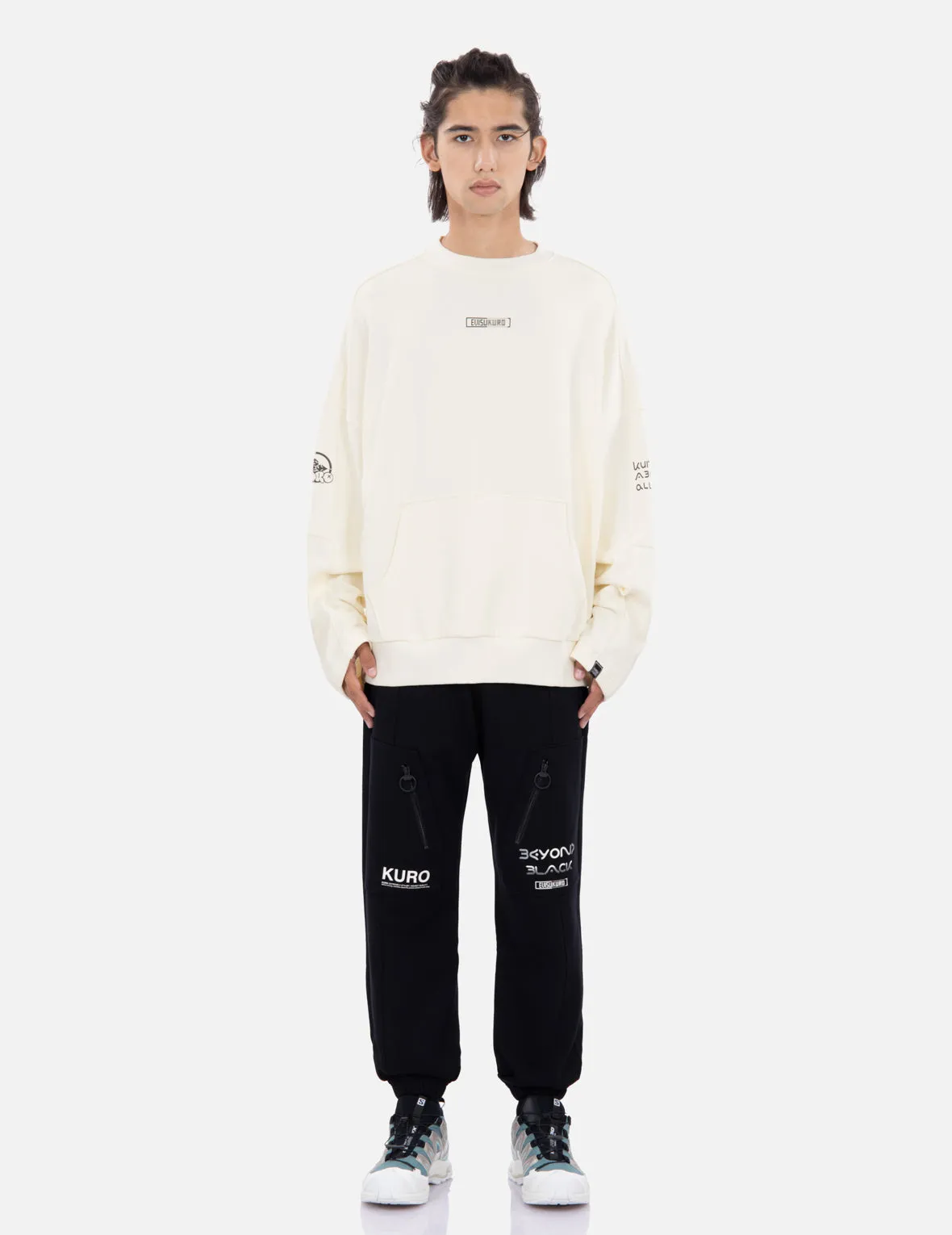 Multi Logo Print Sweatshirt