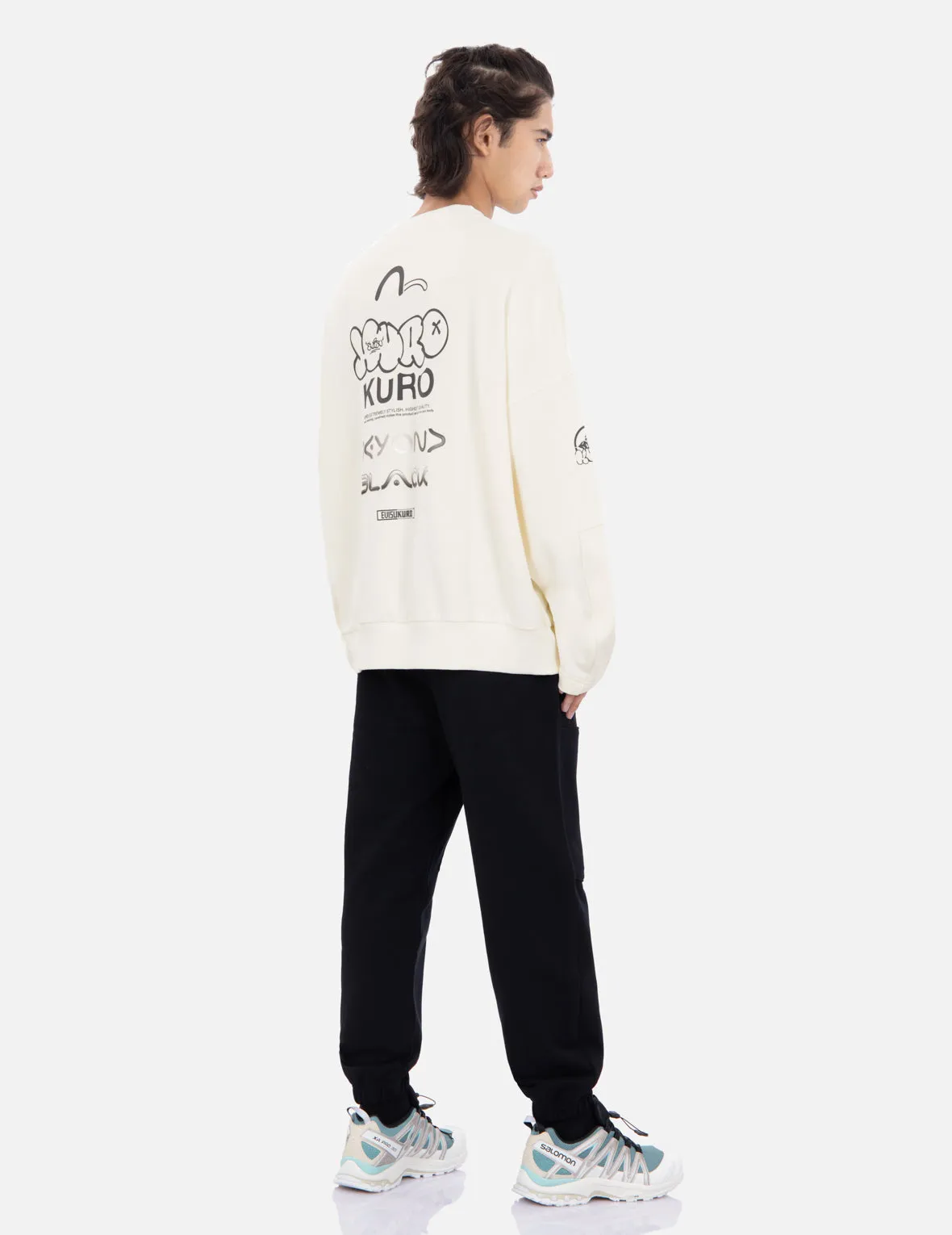 Multi Logo Print Sweatshirt