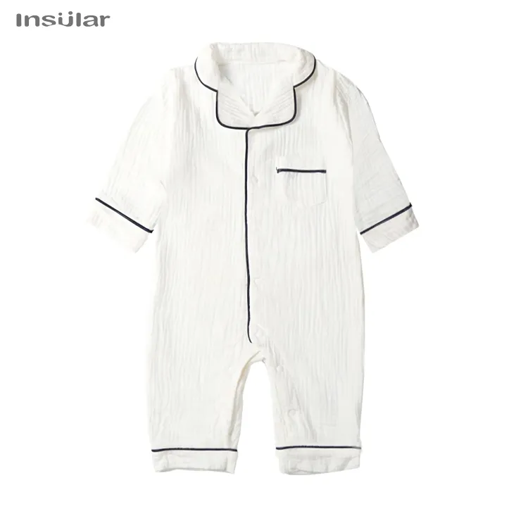 Muslin Cotton Sleepwear Pajamas Jumpsuit