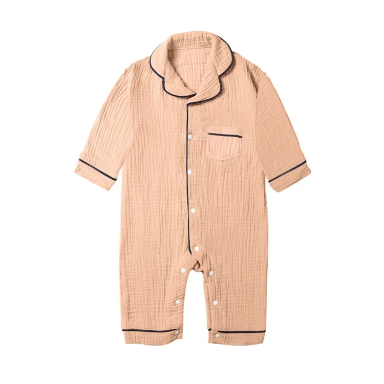 Muslin Cotton Sleepwear Pajamas Jumpsuit