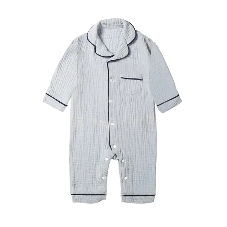 Muslin Cotton Sleepwear Pajamas Jumpsuit